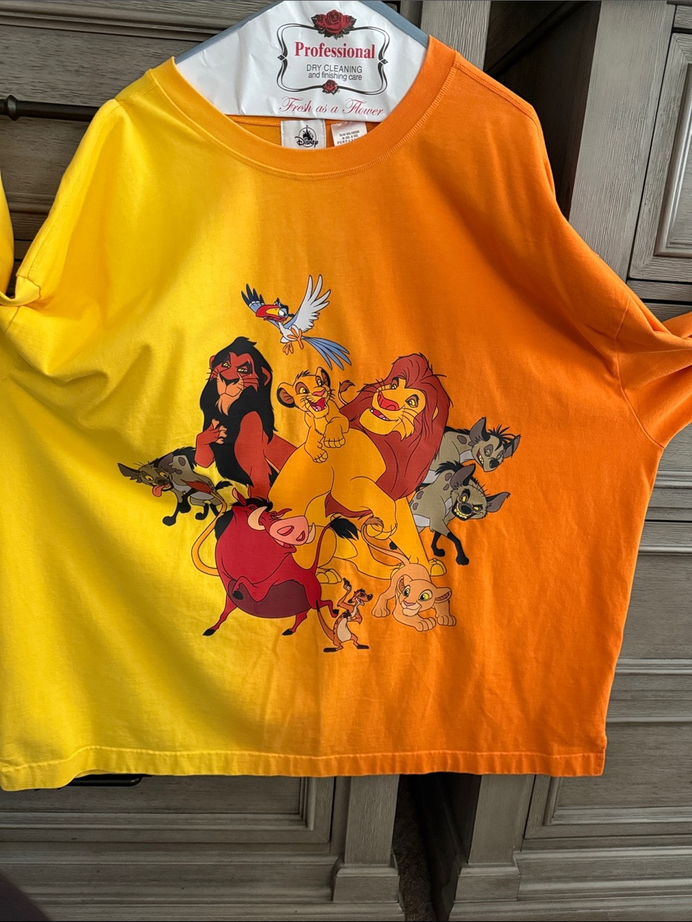 Disney Yellow to Orange Lion King Gradient Tee
